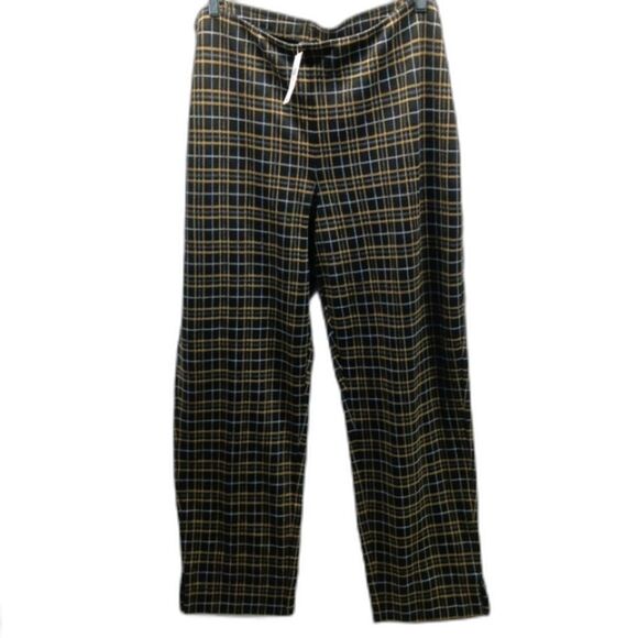 J. Jill Ponte Slim Leg Black Multi Plaid Pull Up Pants. Rayon/ Viscose 4X. NEW.. - Picture 1 of 14